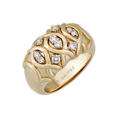 gold dior ring|dior gold rings for women.